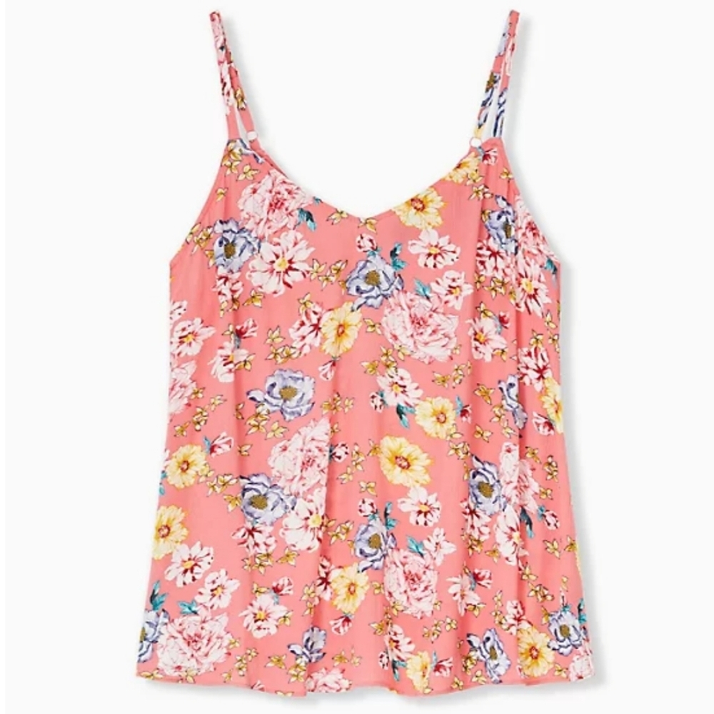 Torrid sophie coral floral cami